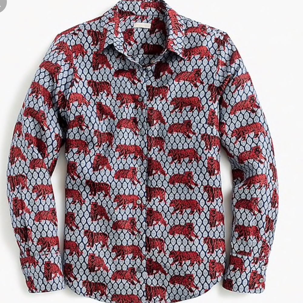 J. Crew collection silk twill top sz 2